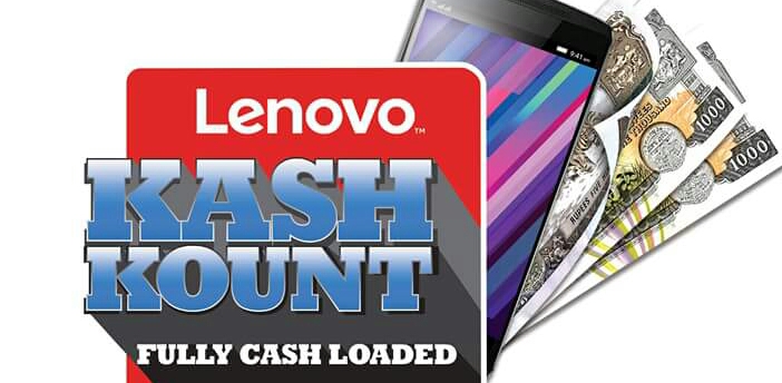 LifeCom Presents Lenovo Brings to you all CashKount Offer